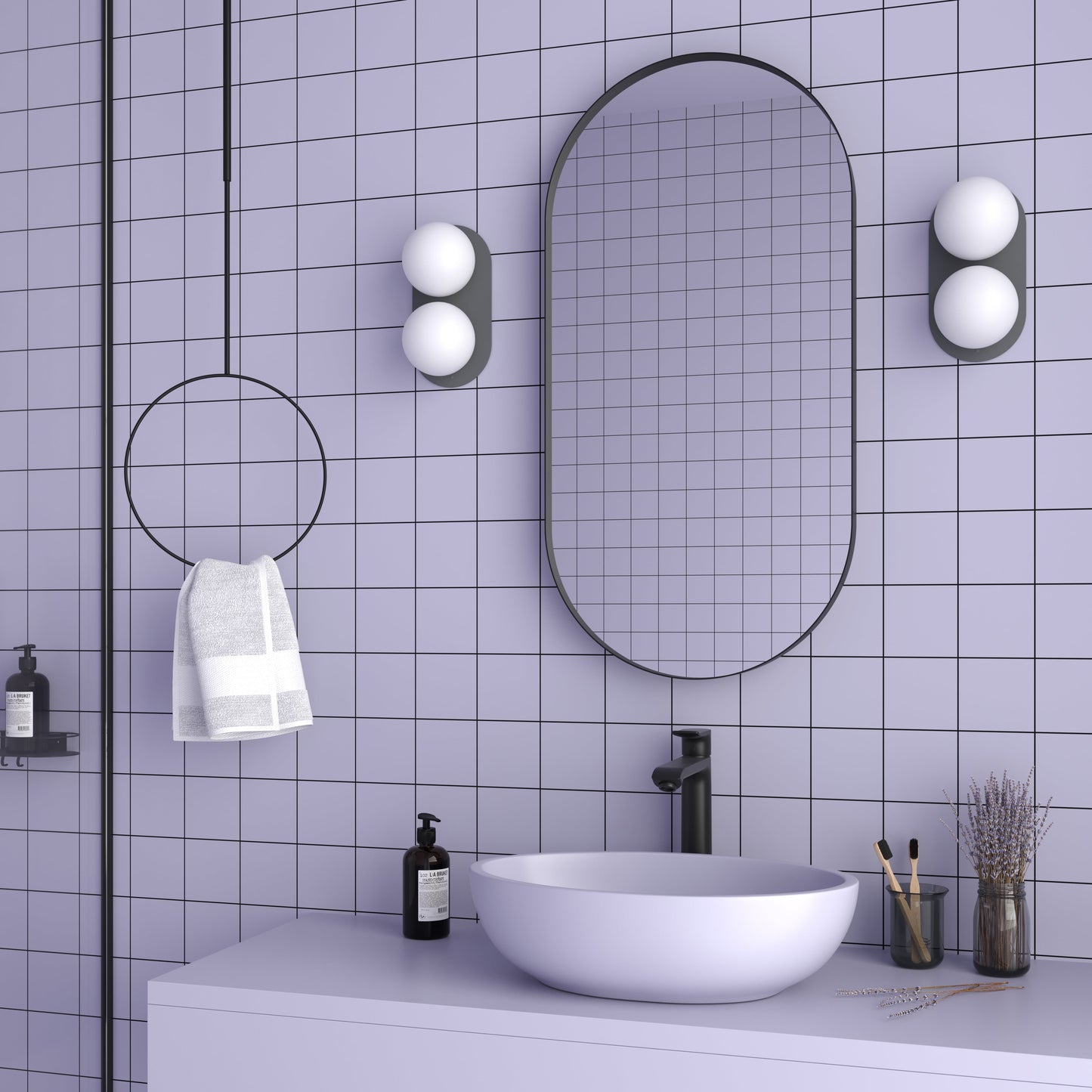 Minimalistic Wall Lamp Bubble B