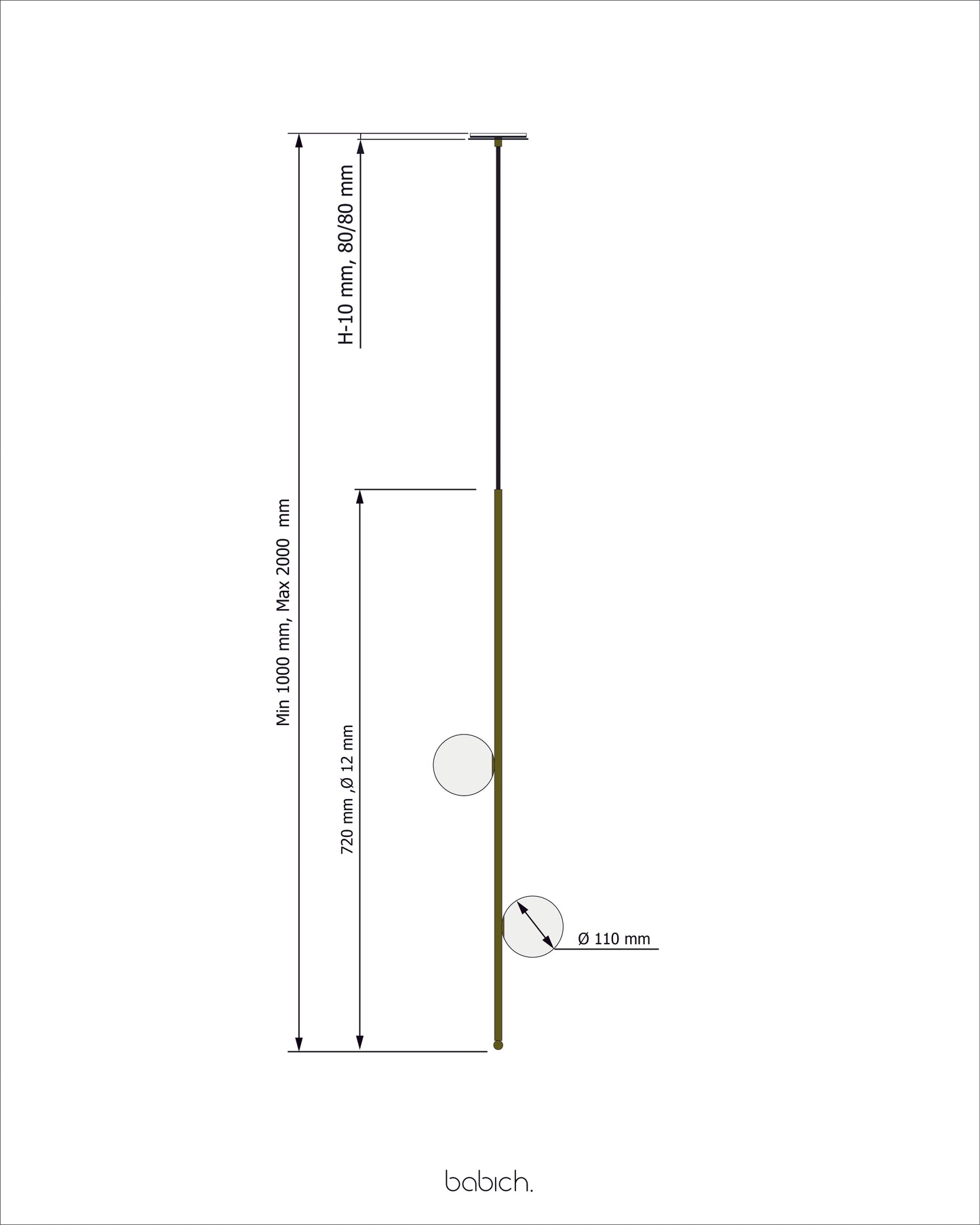 Ceiling Lamp Bubble L