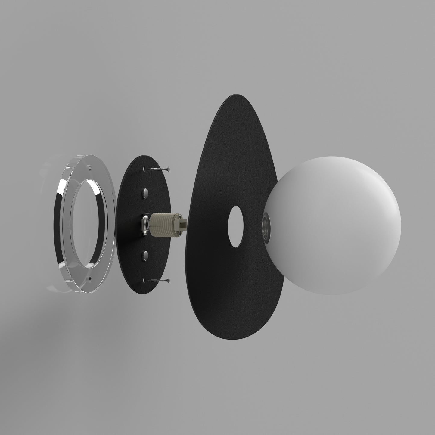 Minimalistic Wall Lamp Bubble B3