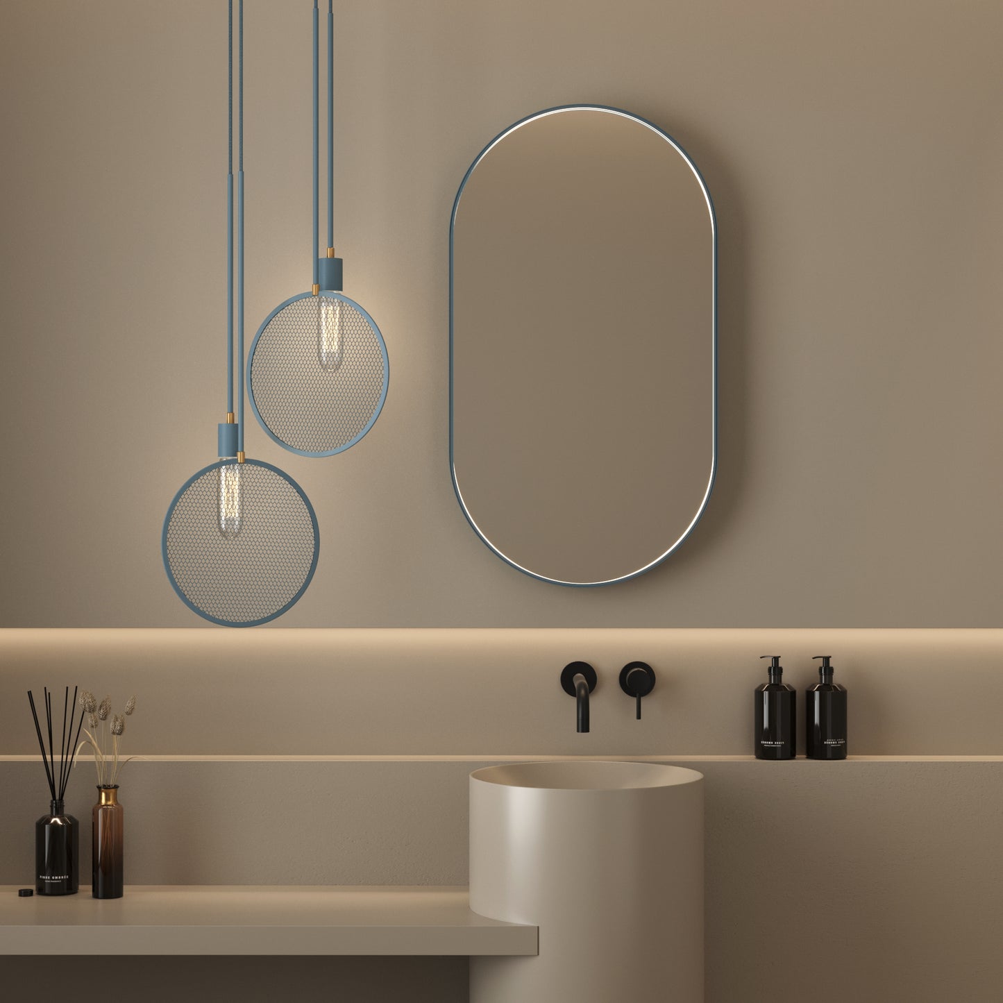 Minimalistic pendant lamp Inverted