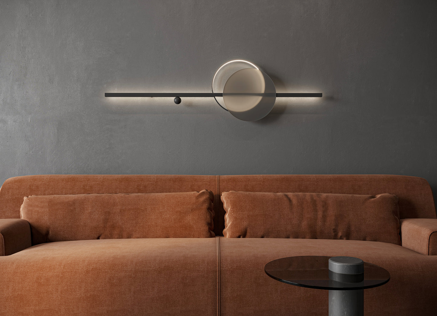 Wall Lamp Mid glass B 1200
