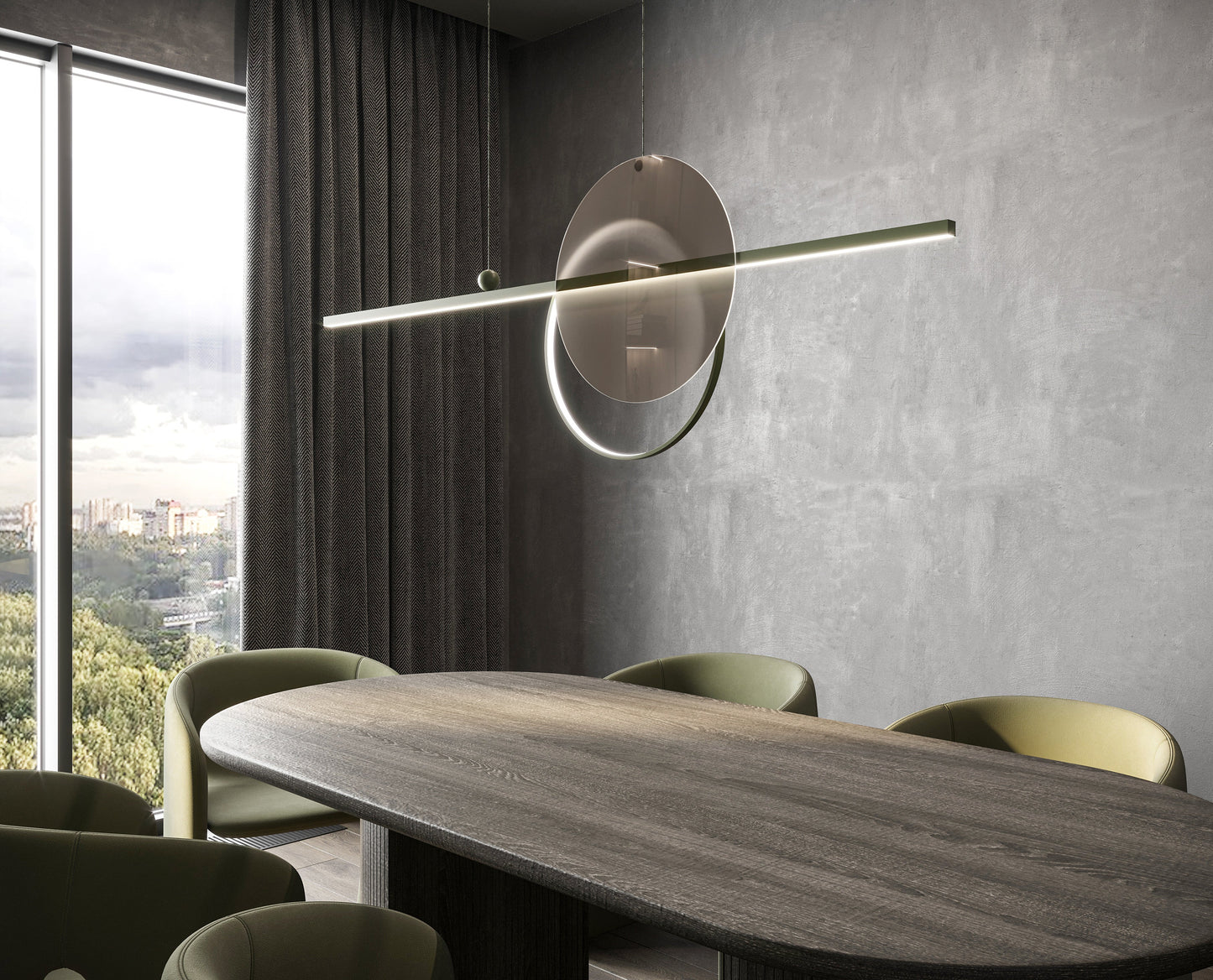 Pendant Lamp Mid glass 1500
