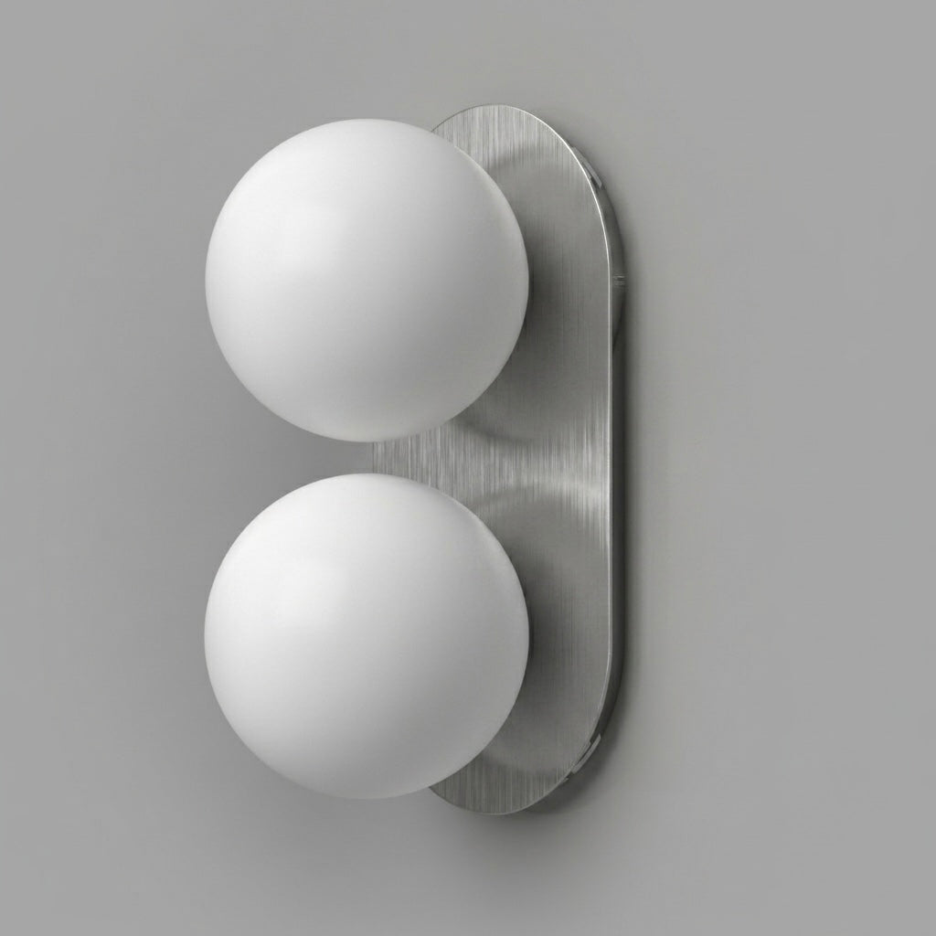 Bubble B stainless steel wall sconce
