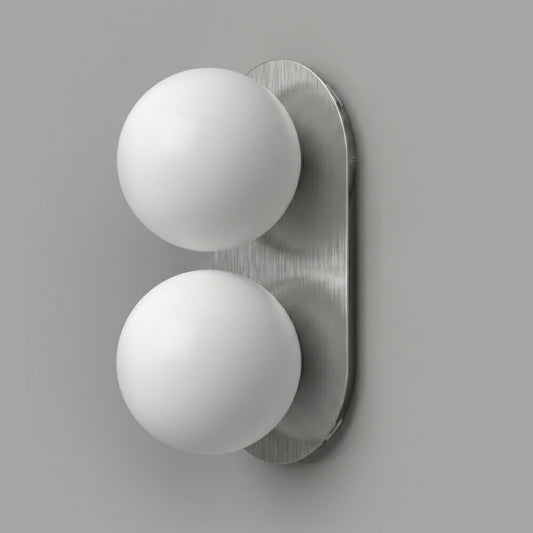 Bubble B stainless steel wall sconce