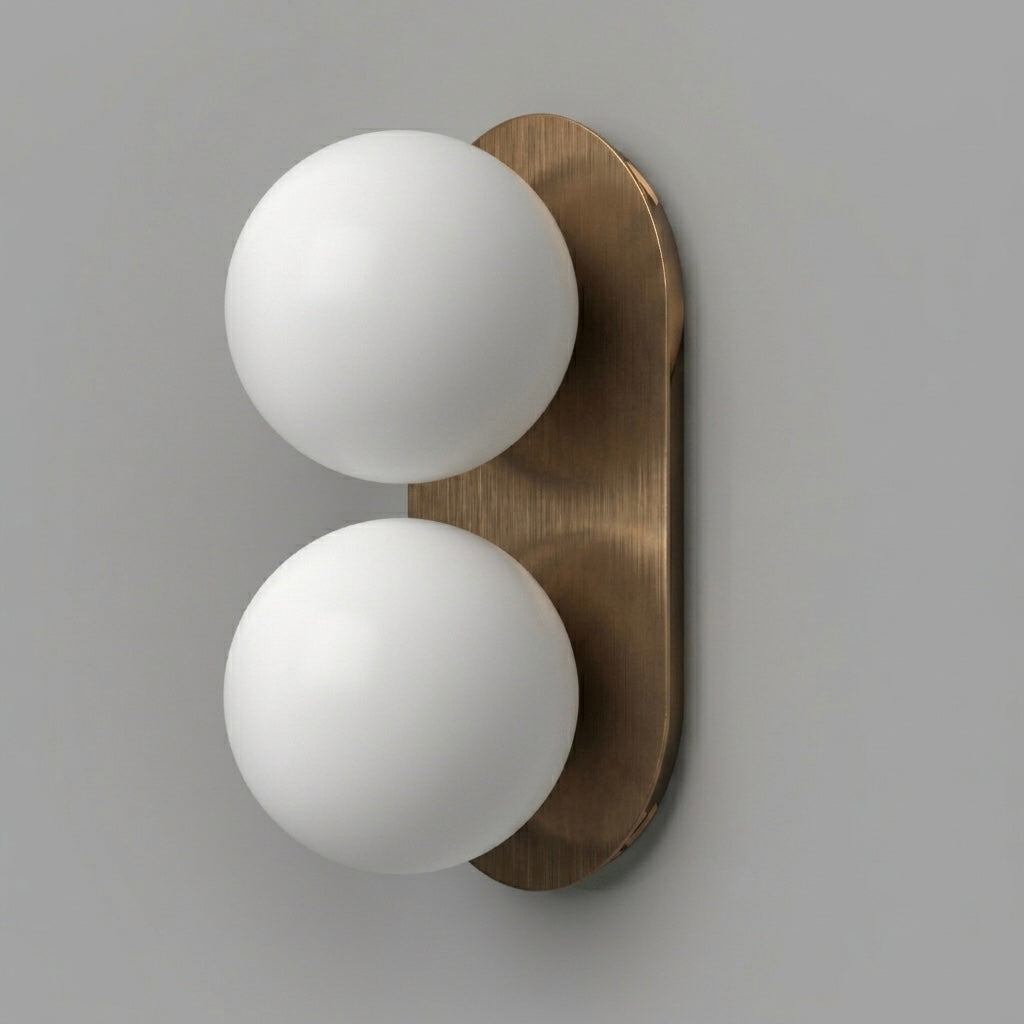 Bubble B stainless steel wall sconce