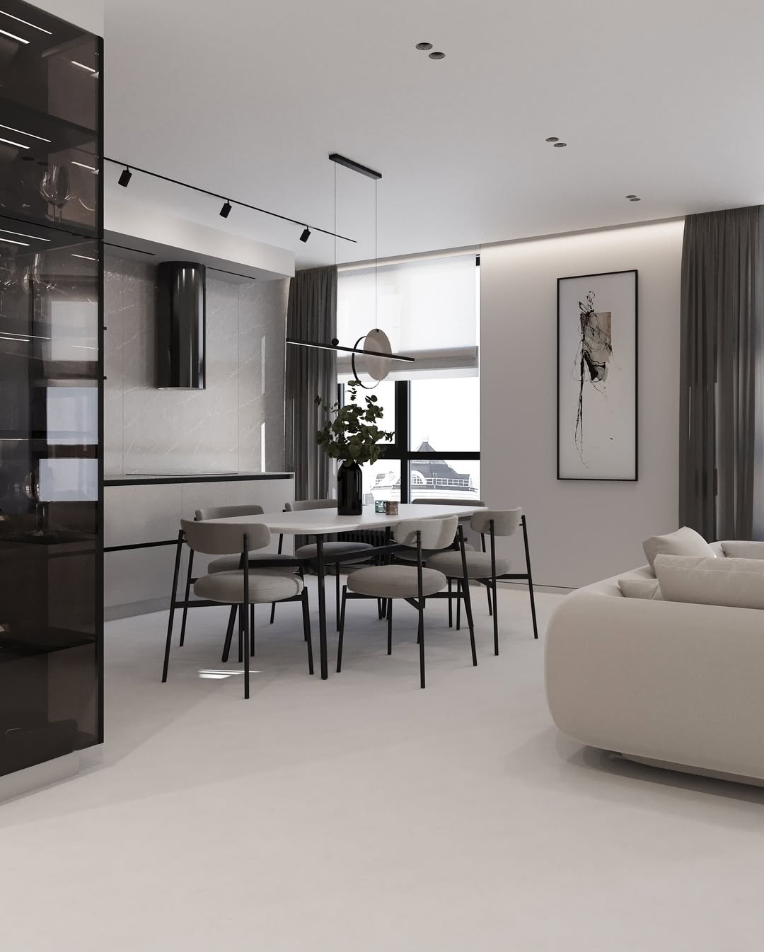 Pendant Lamp Mid glass 1200