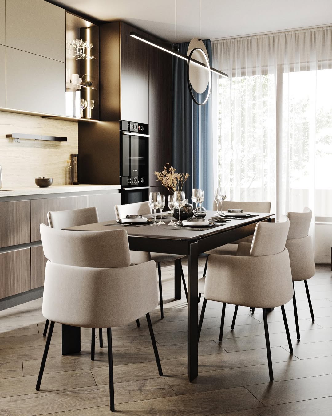 Pendant Lamp Mid glass 1500