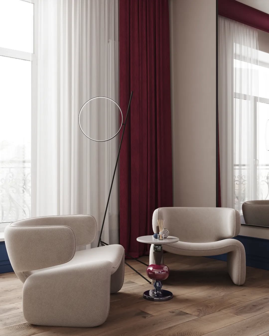 Modern Floor Lamp Moonlight F